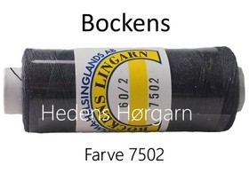 Bockens Hør 60/2 farve 7502 koks grå